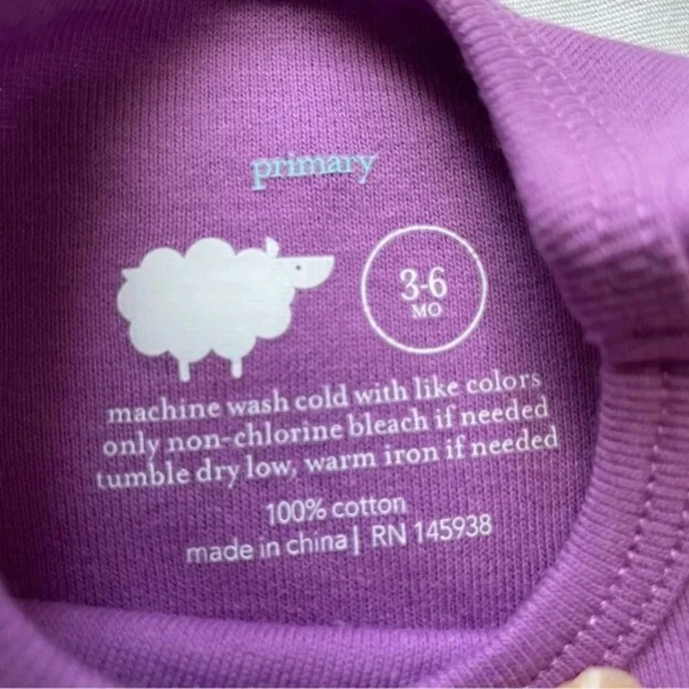 Primary Lilac The‎ Tank Babysuit, 3-6M